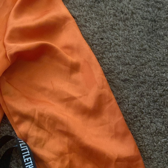 PrettyLittleThing | NWT Orange Silky-Like Dress *Read Description* - Picture 6 of 11